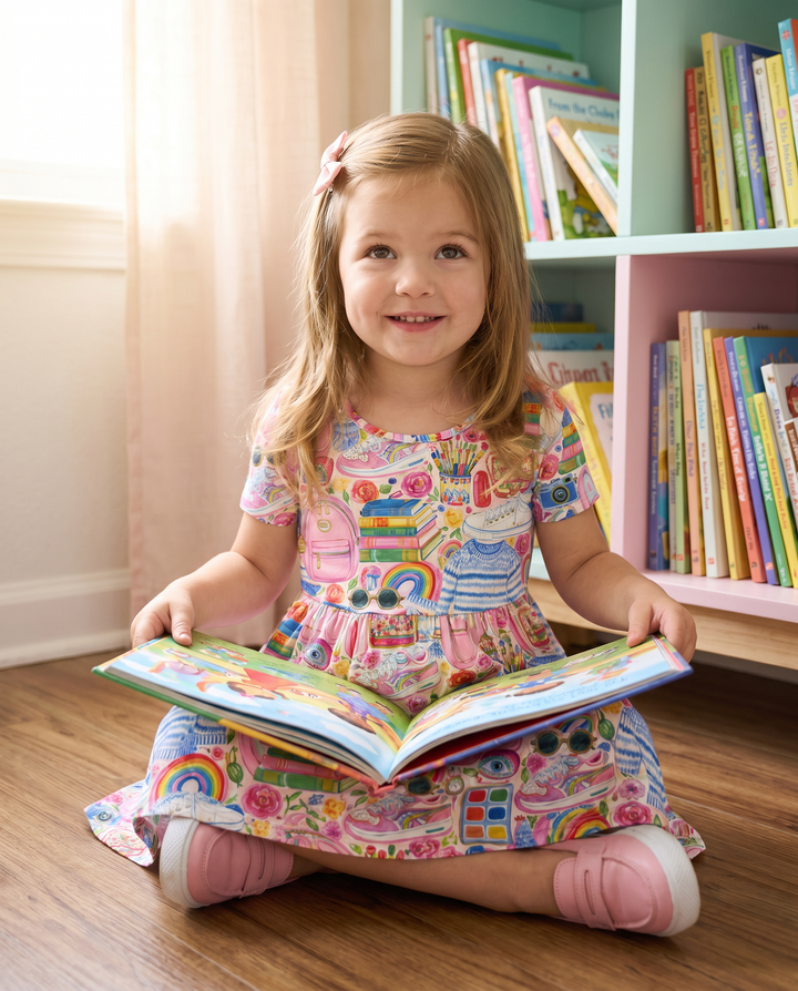 Sweet School Adventure Bamboo Twirl Dress