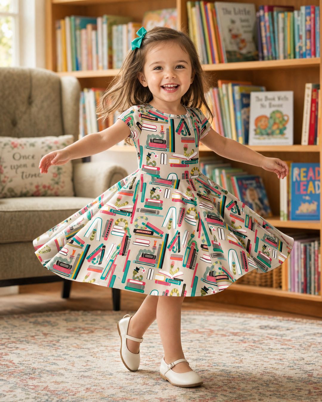 Bookworm Adventures Bamboo Twirl Dress