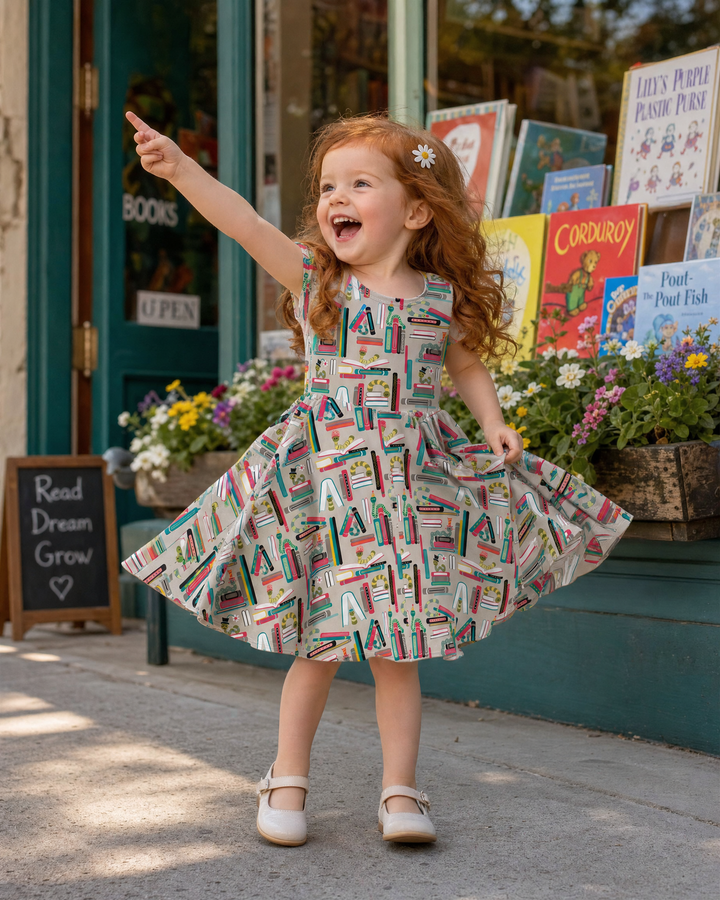 Bookworm Adventures Bamboo Twirl Dress
