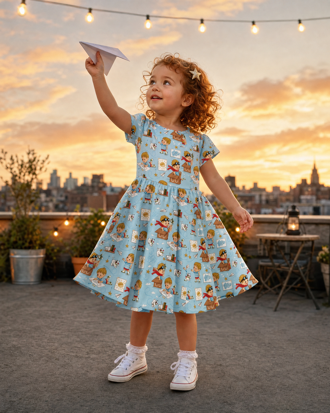 Tiny Explorer Tales Bamboo Twirl Dress
