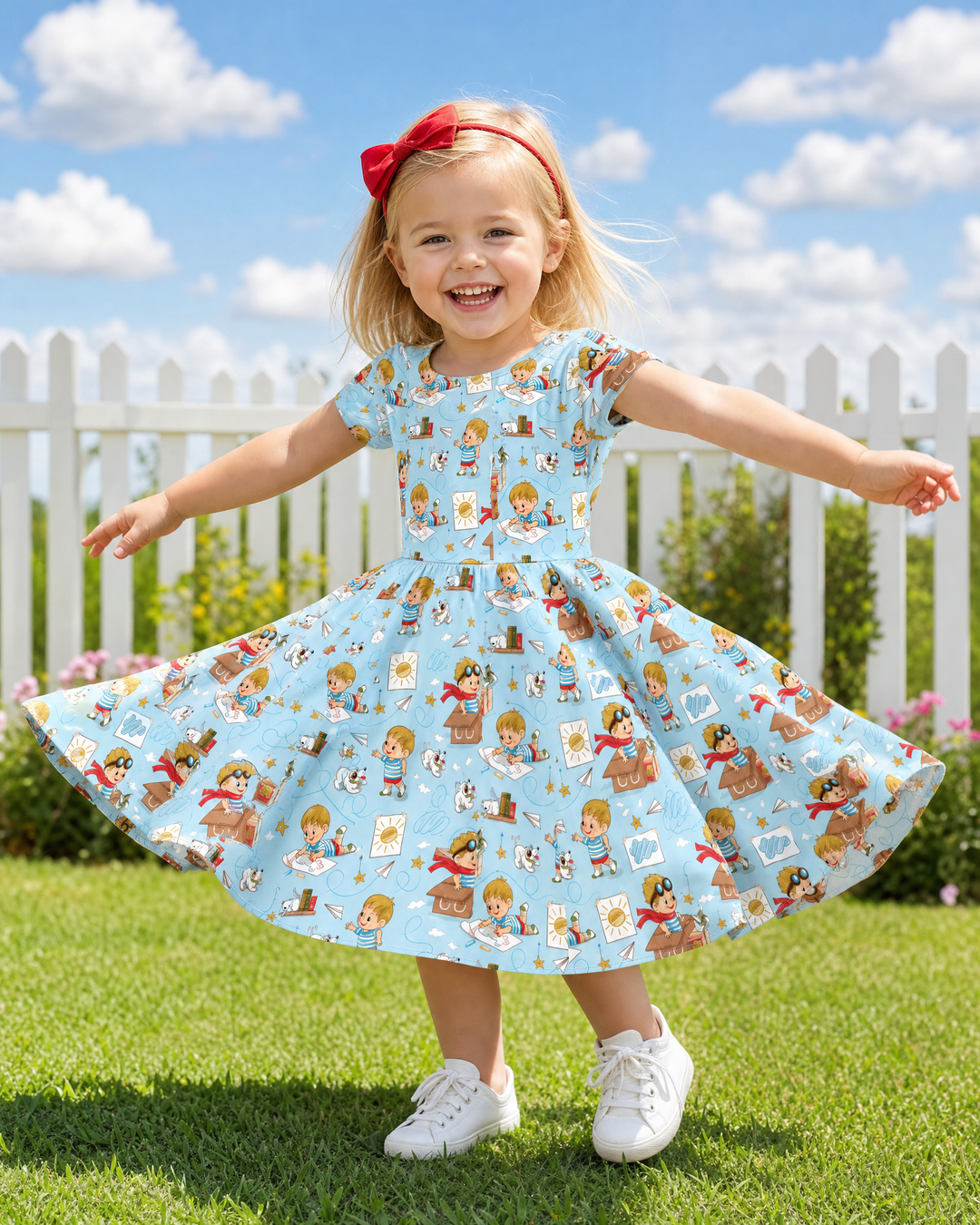 Tiny Explorer Tales Bamboo Twirl Dress