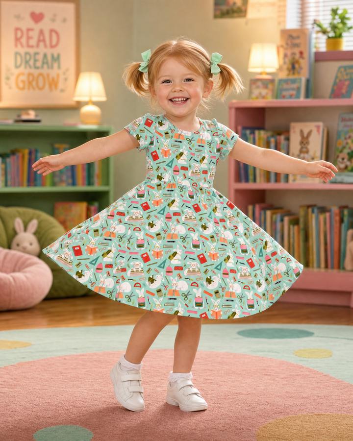 Bookish Bunny Adventures Bamboo Twirl Dress