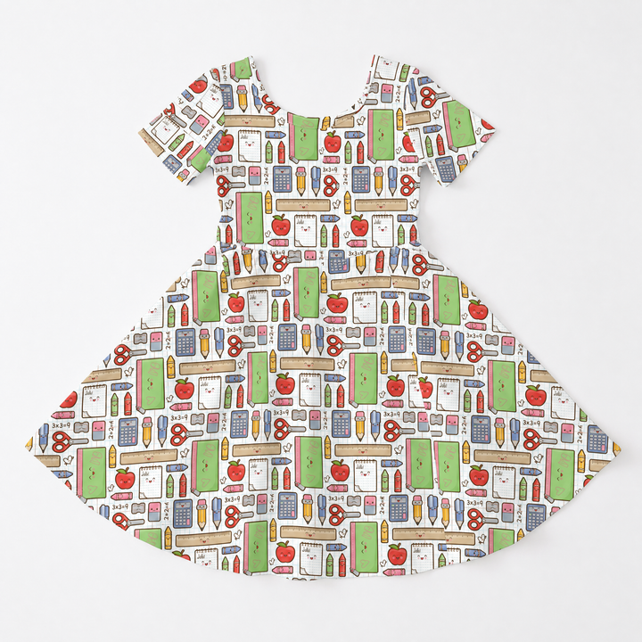 School Supply Parade Bamboo Twirl Dress