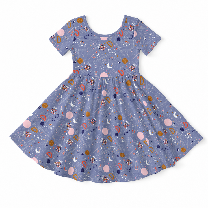 Cosmic Classroom Adventure Bamboo Twirl Dress