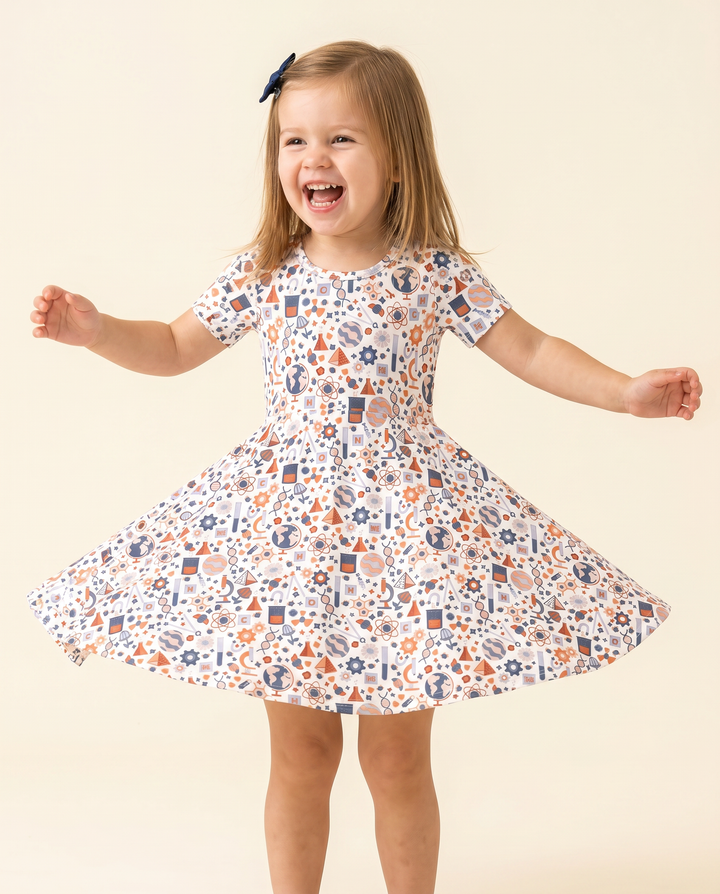 Little STEM Explorer Bamboo Twirl Dress