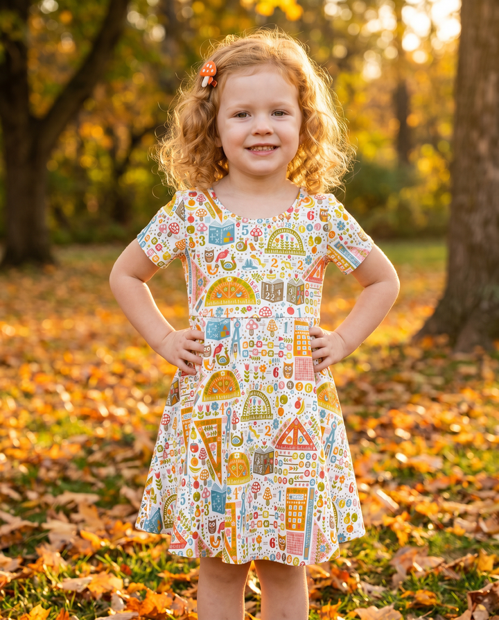 Whimsical Learning Village Bamboo Twirl Dress