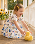 Whimsical Garden Ducks Bamboo Twirl Dress