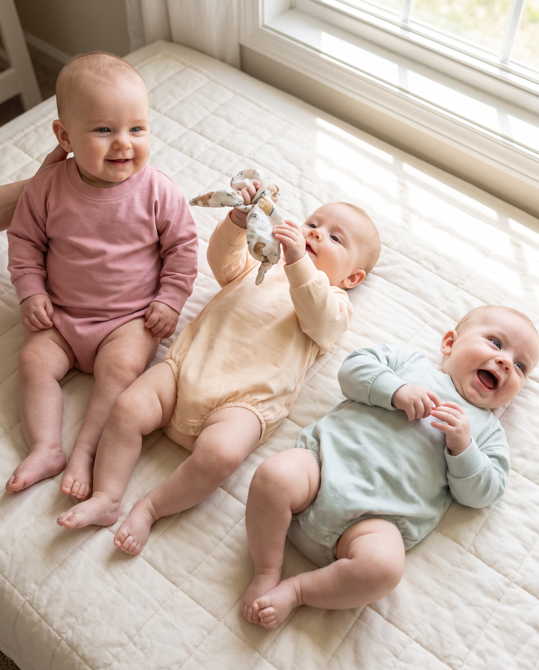 Bamboo Long Sleeve Bubble Romper