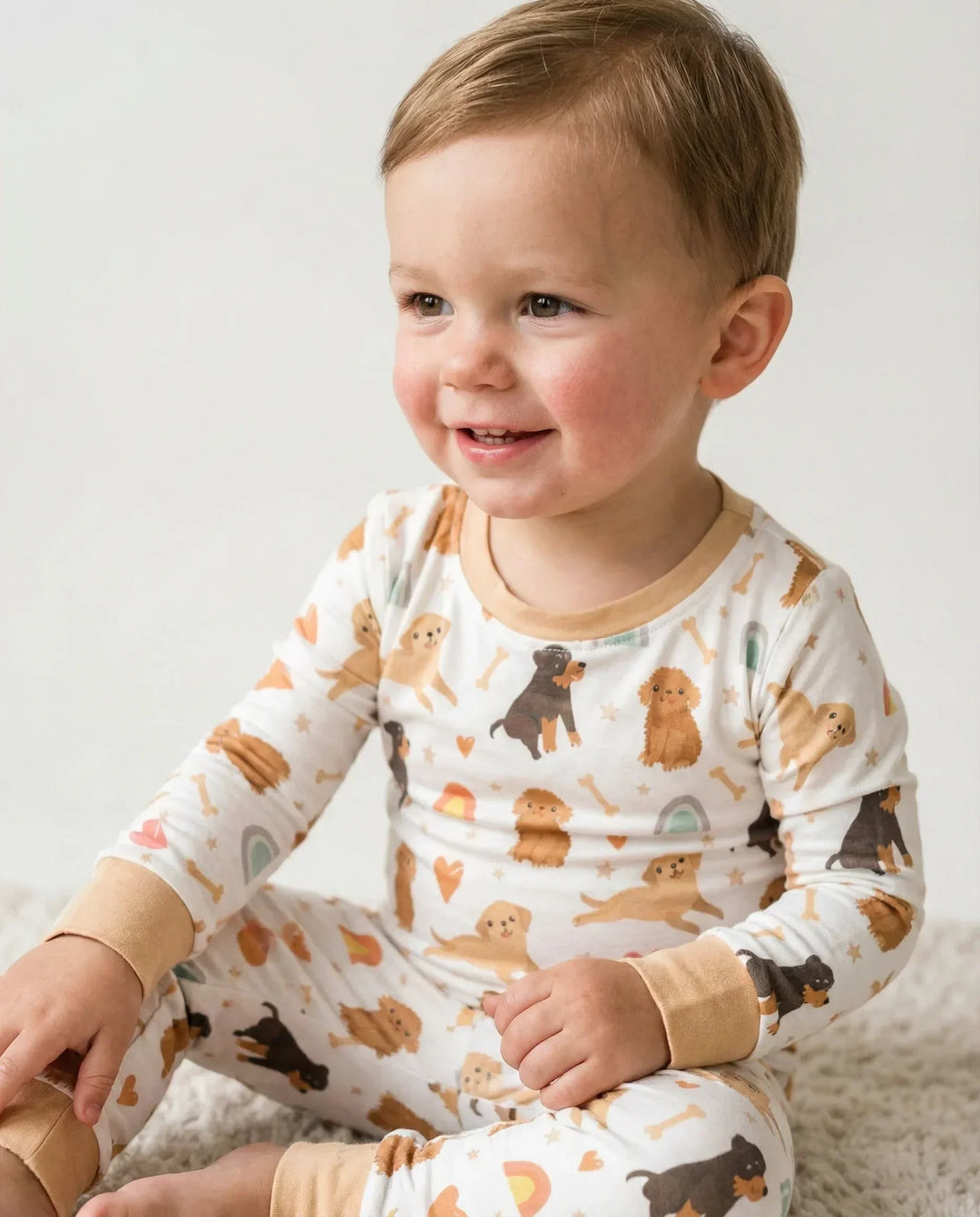 Brown Dogs Bamboo Two Piece Pajama Set