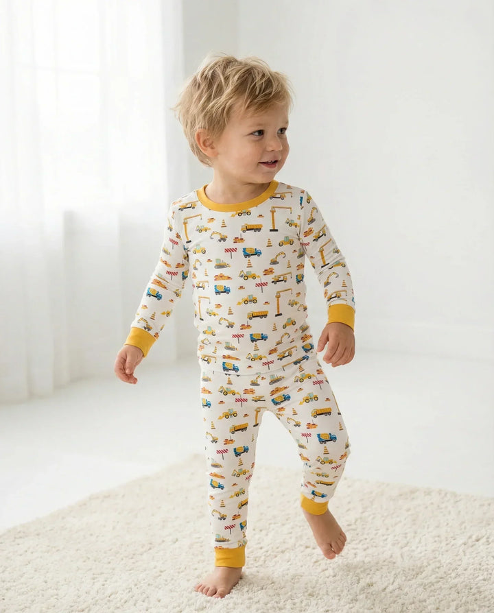 Construction Bamboo Two Piece Pajama Set