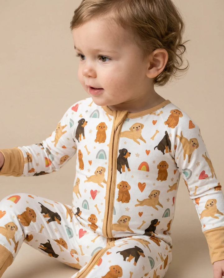 Brown Dogs Bamboo Convertible Zippered Romper