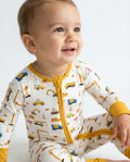 Construction Bamboo Convertible Zippered Romper