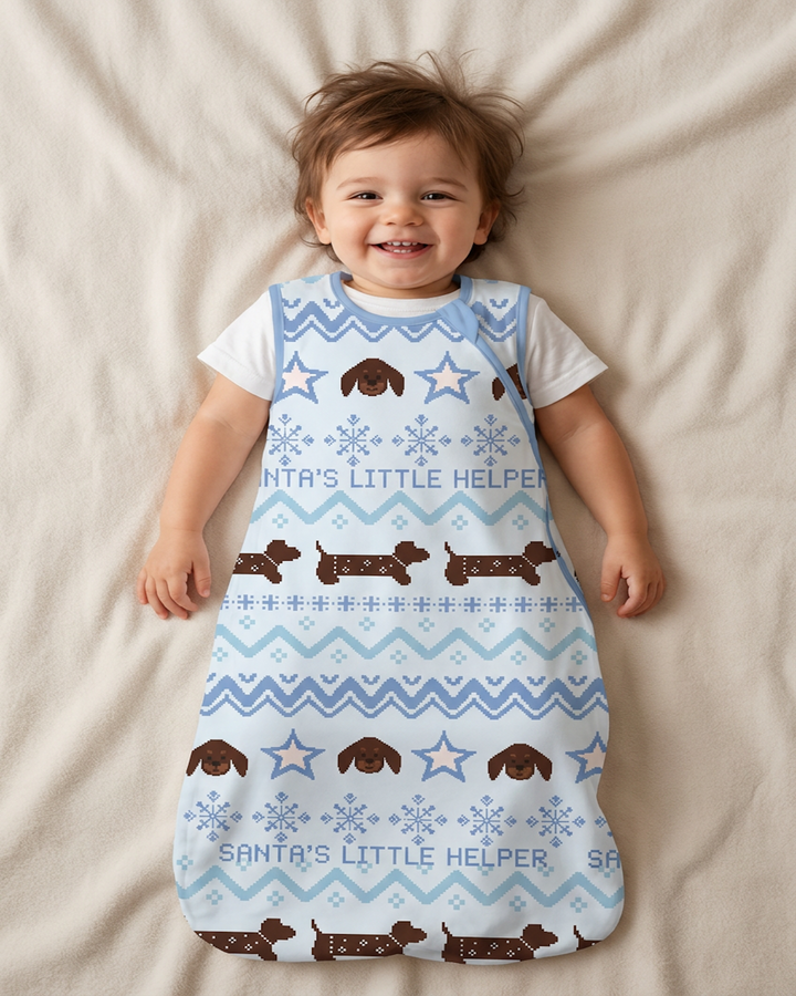 Snowy Puppy Dream Bamboo Sleep Bag