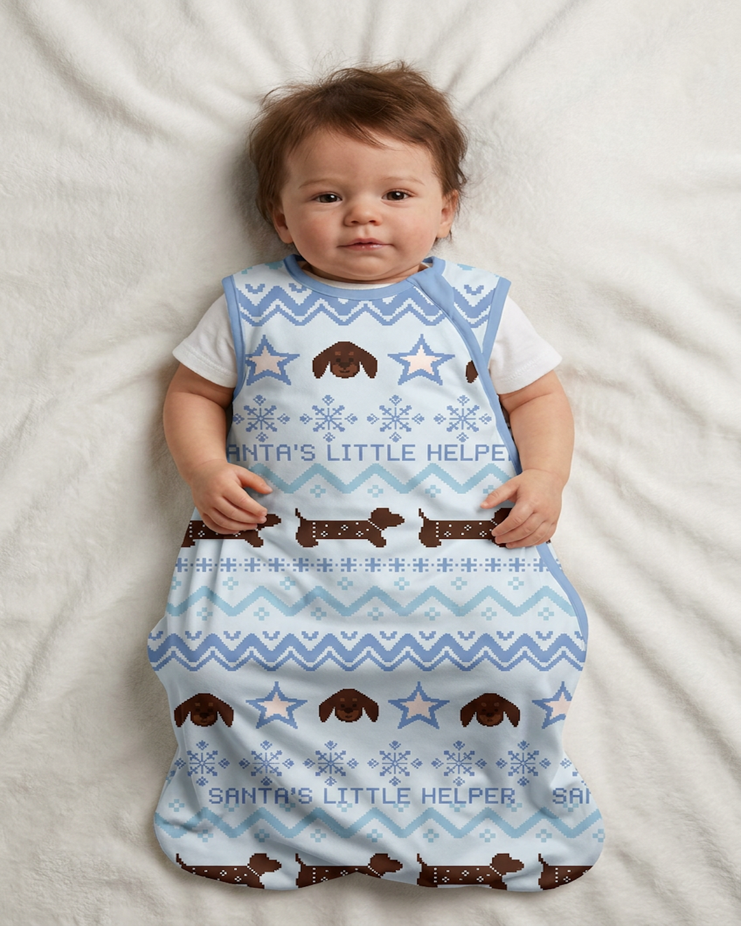 Snowy Puppy Dream Bamboo Sleep Bag