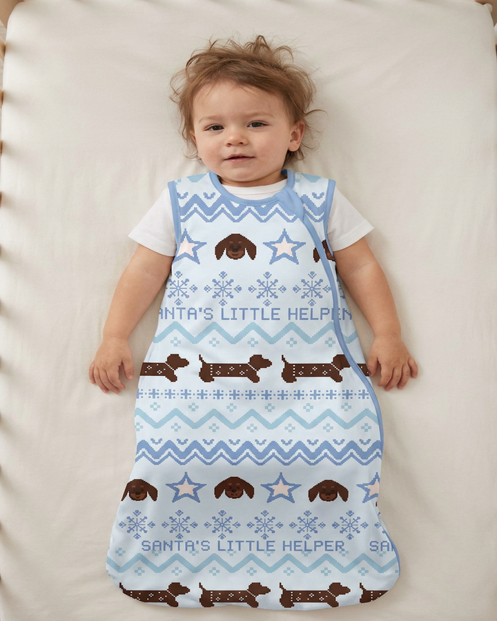 Snowy Puppy Dream Bamboo Sleep Bag