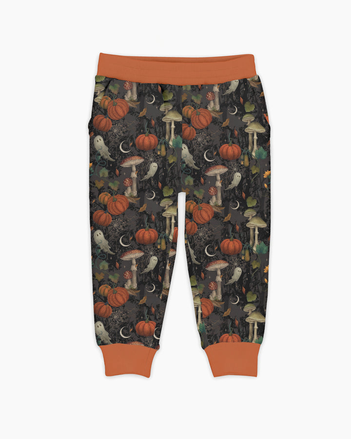 Spooky Cute Ghost Pumpkin Mushroom Halloween Bamboo Jogger