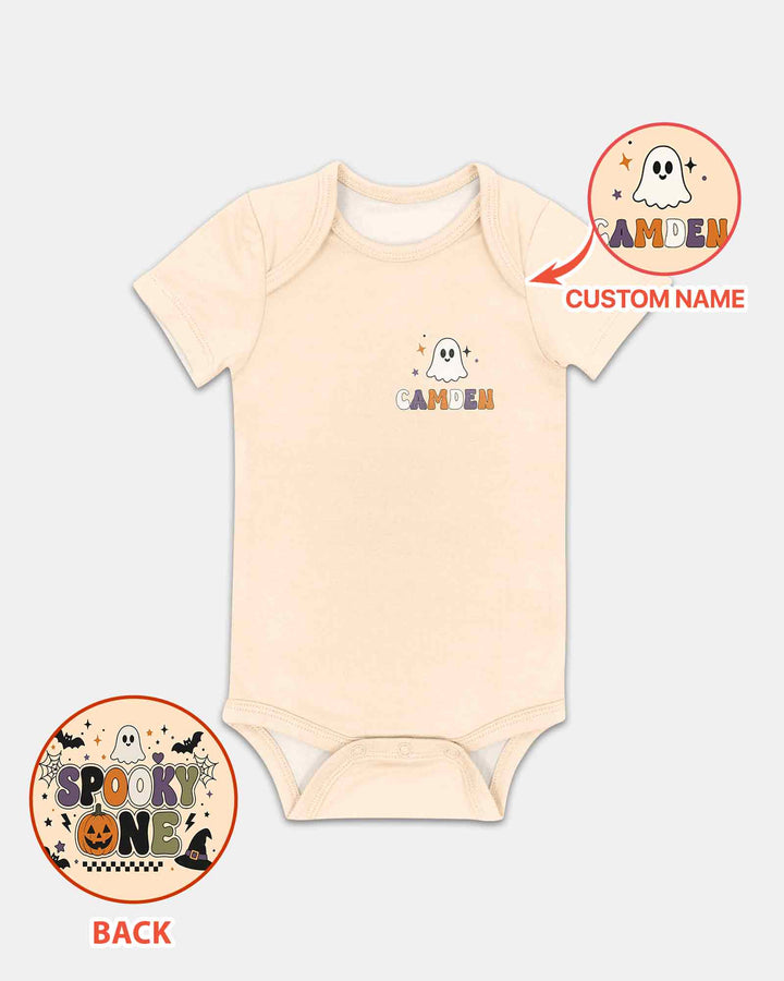 Personalized Spooky One Halloween Baby Bamboo Bodysuit