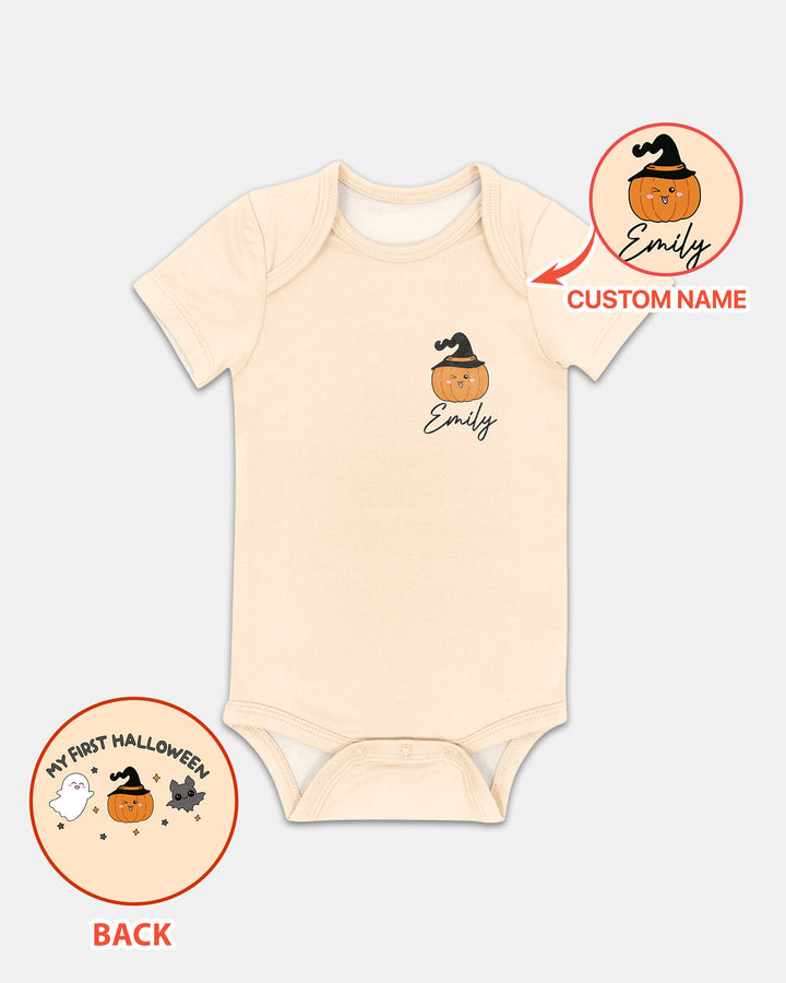 Personalized My First Halloween Ghost Bamboo Bodysuit