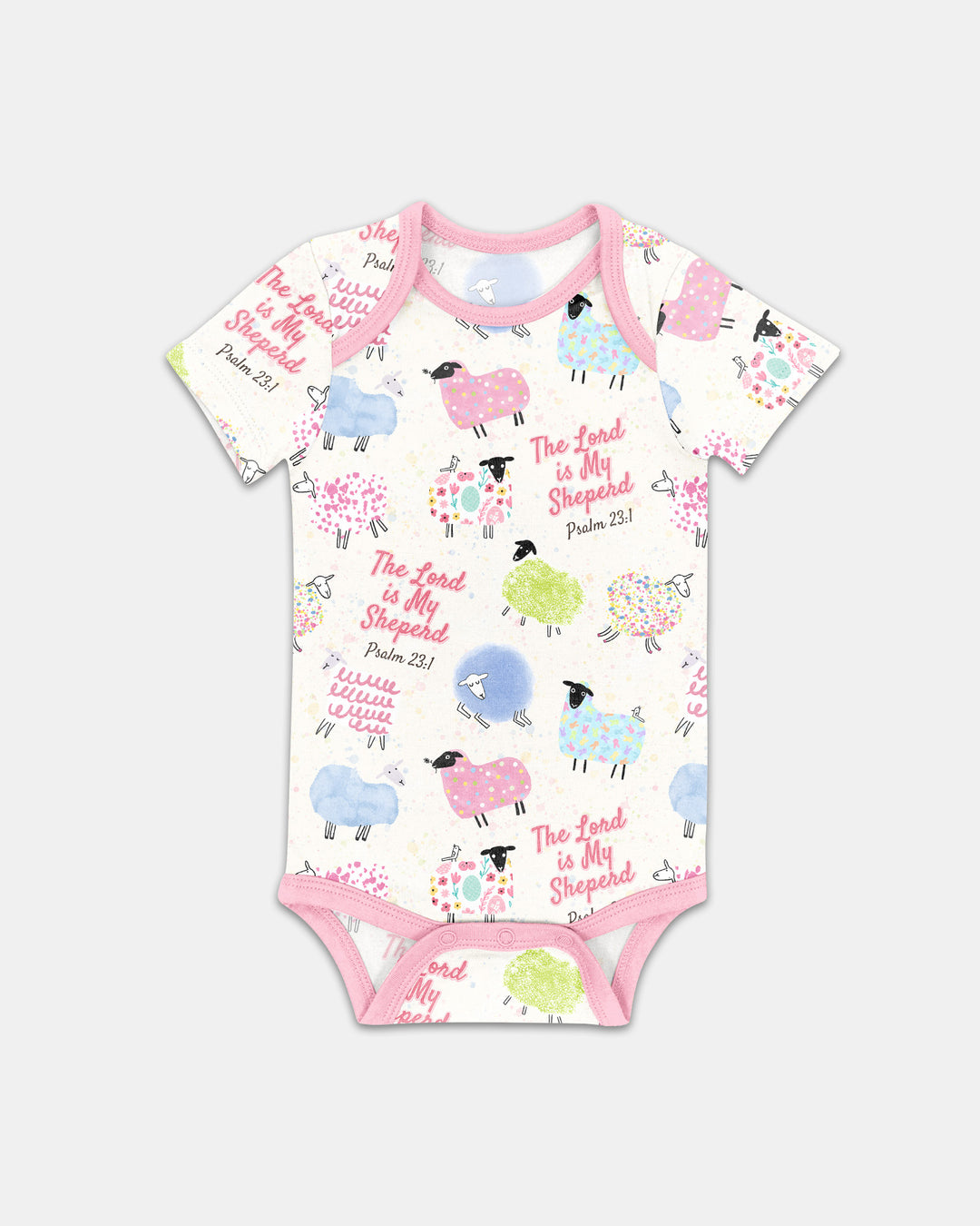 The Lord Is My Shepherd Psalm 23 Bamboo Bodysuit