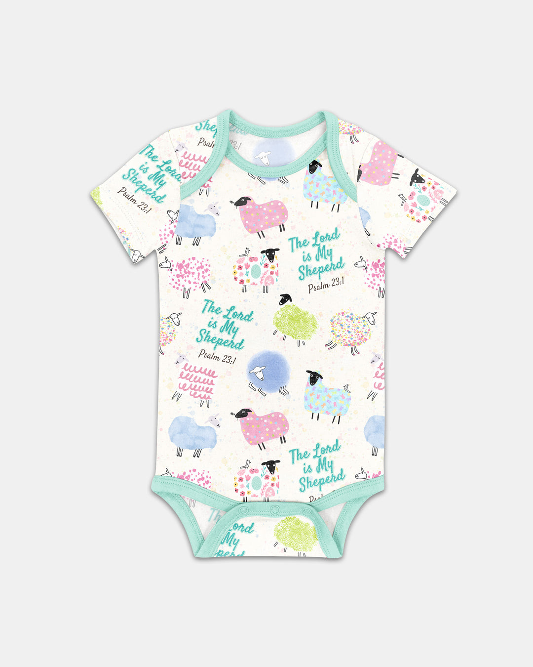 The Lord Is My Shepherd Psalm 23 Bamboo Bodysuit