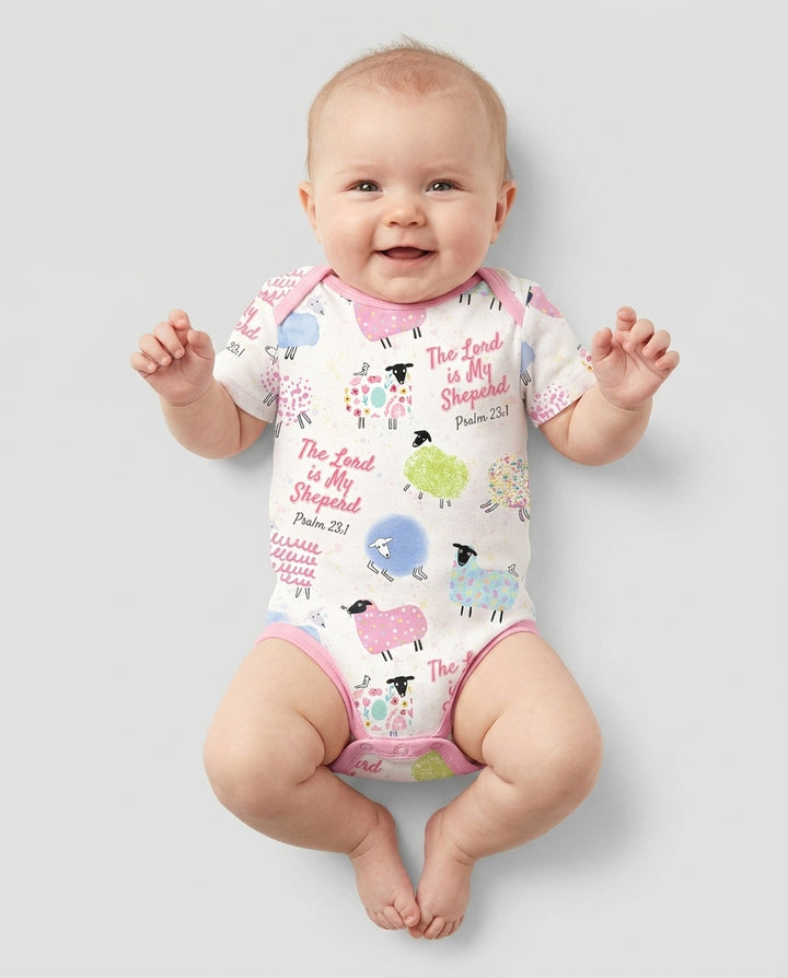 The Lord Is My Shepherd Psalm 23 Bamboo Bodysuit