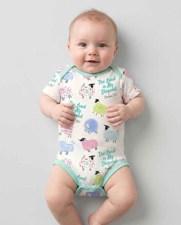 The Lord Is My Shepherd Psalm 23 Bamboo Bodysuit