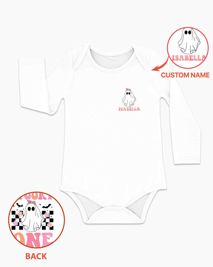 Personalized Spooky One Bamboo Bodysuit