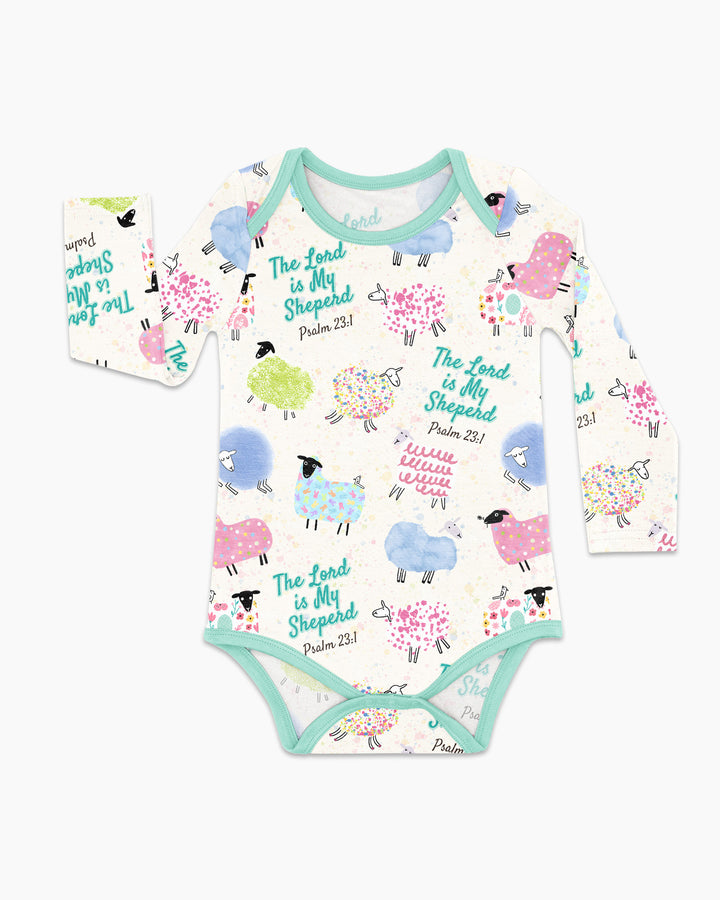 The Lord Is My Shepherd Psalm 23 Bamboo Bodysuit