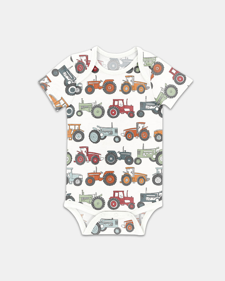 Tiny Tractors Bamboo Bodysuit