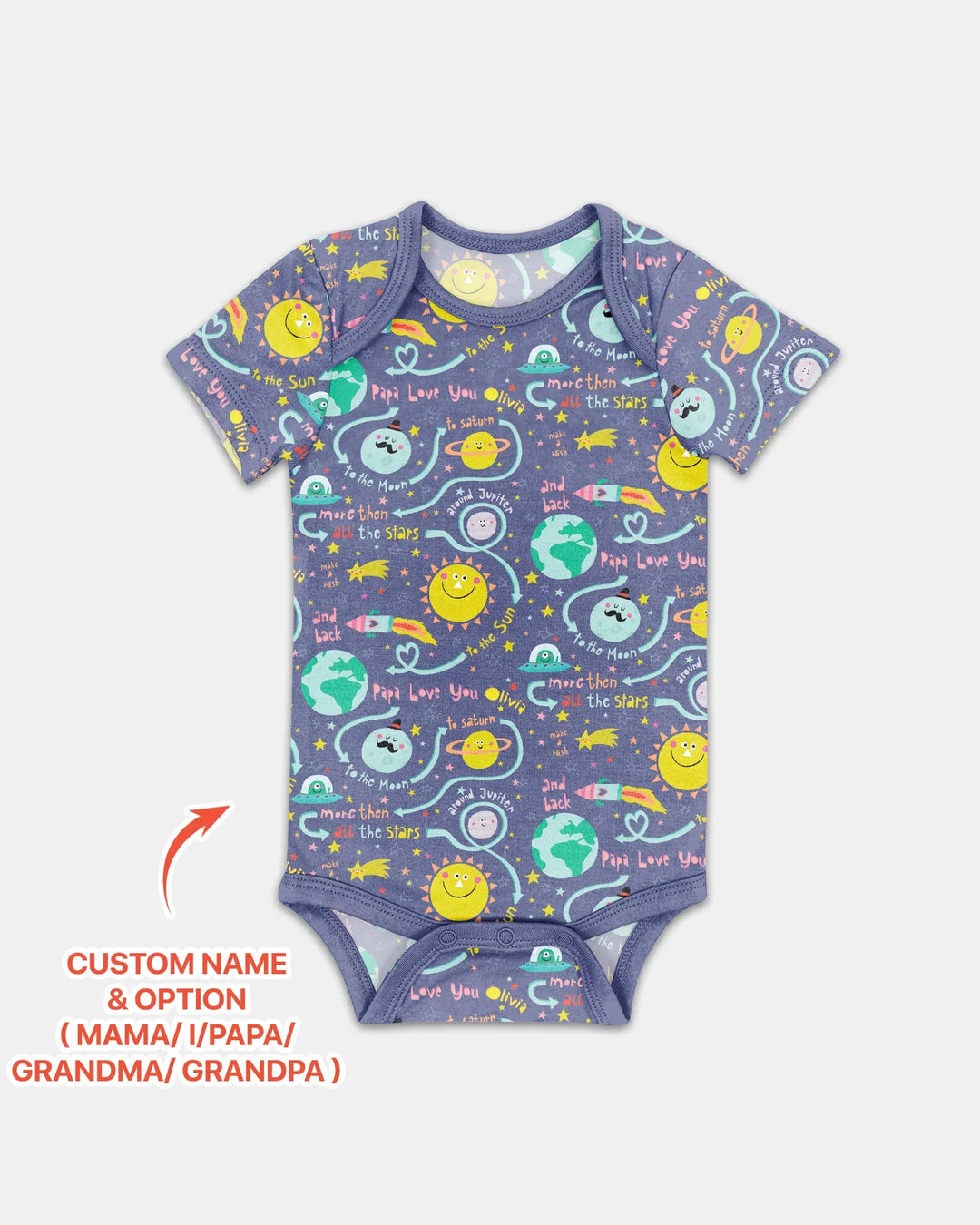 Love to the Moon and Back  Bamboo Bodysuit