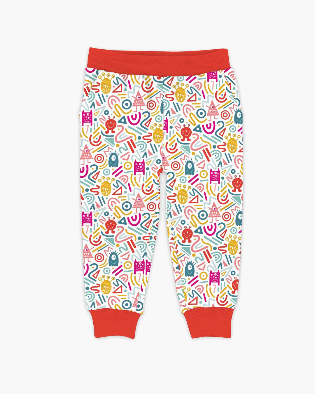 Rainbow Monster Party Bamboo Jogger