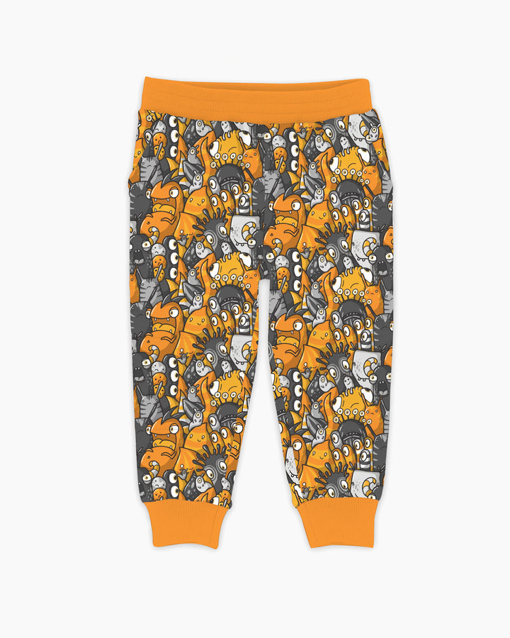 Colorful Doodle Monster Friends Bamboo Jogger