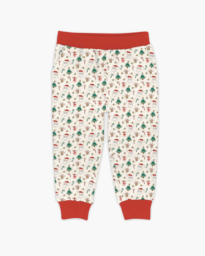 Snowy Santa Bamboo Jogger