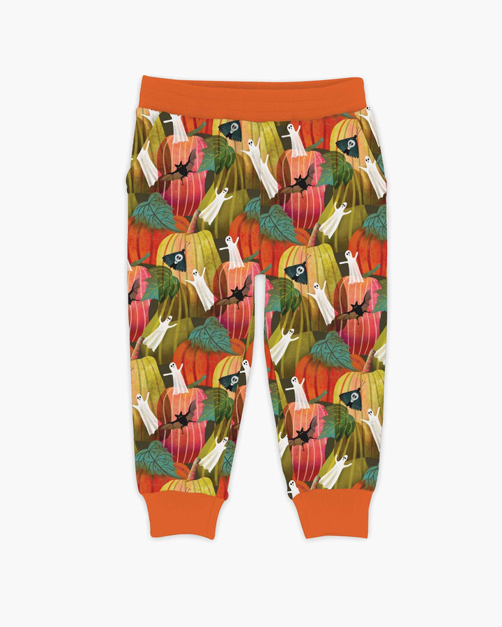 Big Pumpkin Field With Ghosts Bamboo Jogger