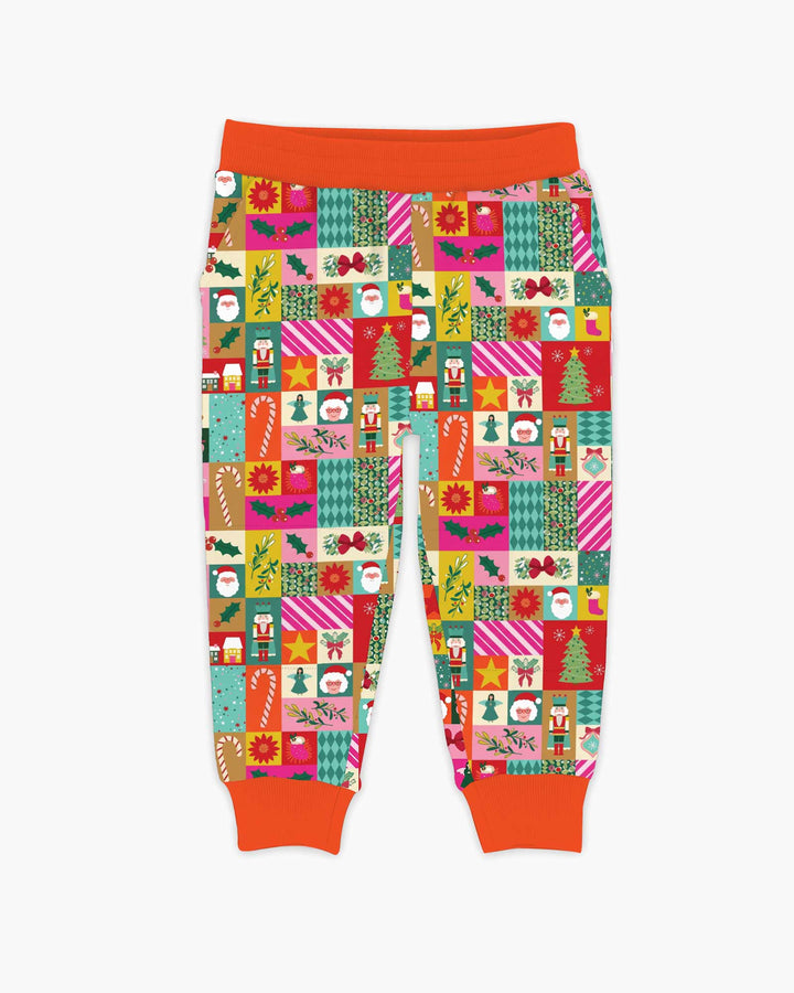 Maximalist Christmas Collage Bamboo Jogger