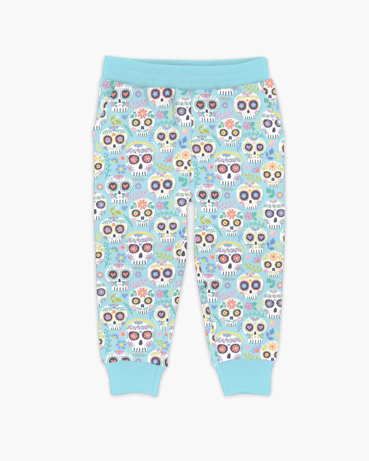 Floral Skull Bamboo Jogger