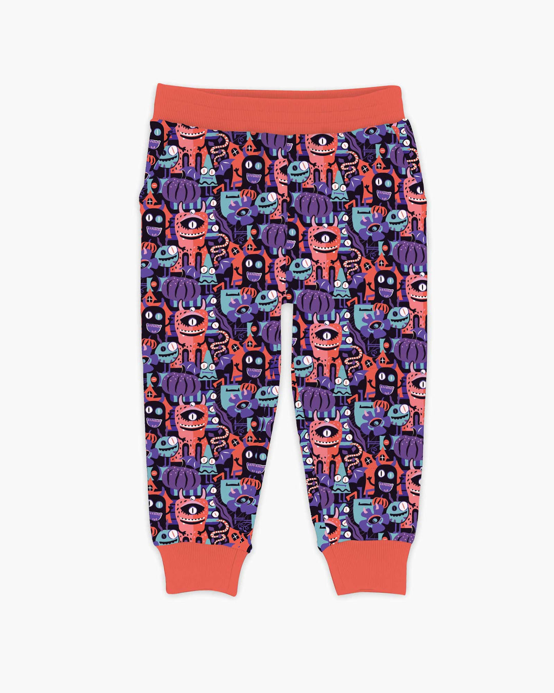 Halloween Multi Eyed Monsters Bamboo Jogger
