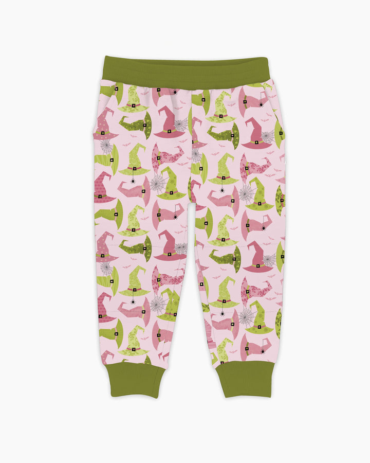Pink Witch Hat Halloween Bamboo Jogger