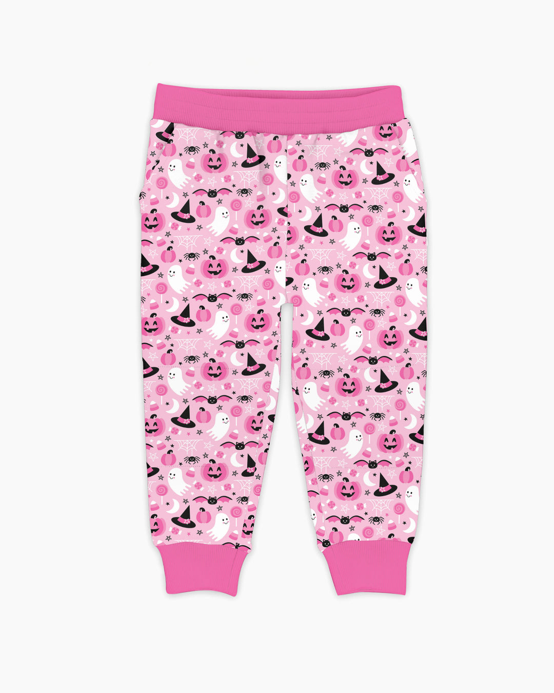 Cute Pink Halloween Ghost Pumpkin Witch Bamboo Jogger