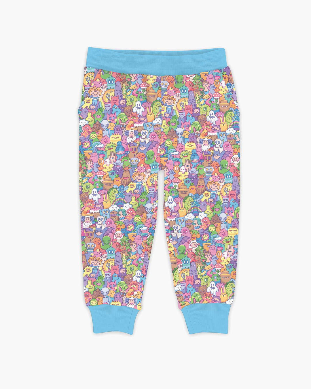 Doodle Characters Pastel Bamboo Jogger