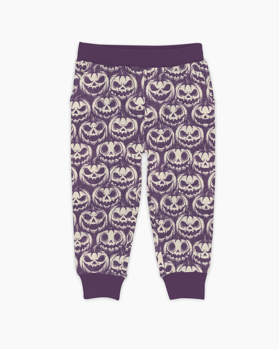 Retro Halloween Jack-O-Lantern Spooky Faces Bamboo Jogger
