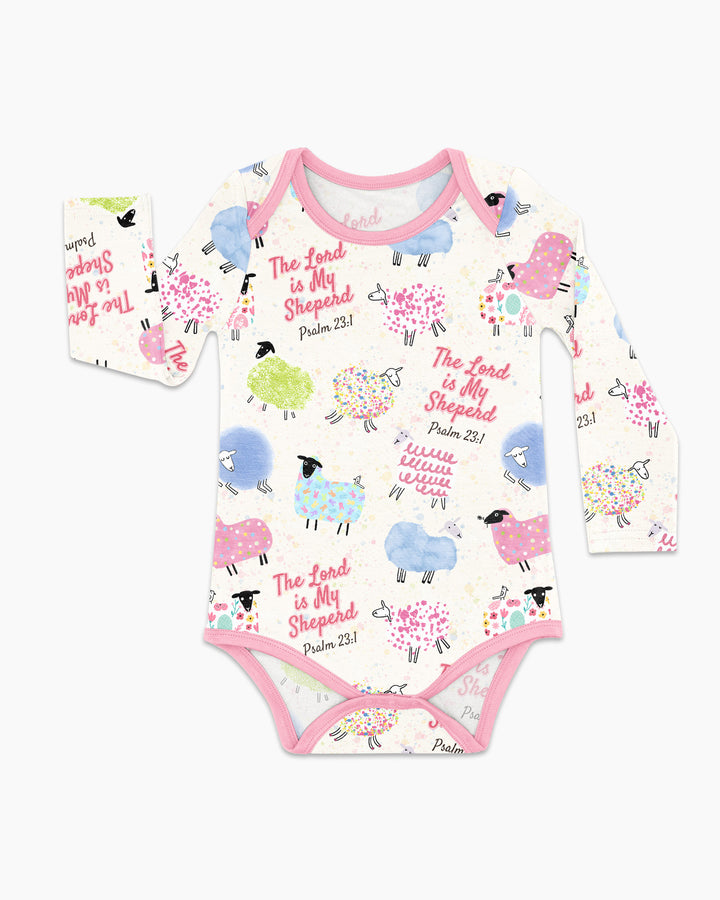 The Lord Is My Shepherd Psalm 23 Bamboo Bodysuit
