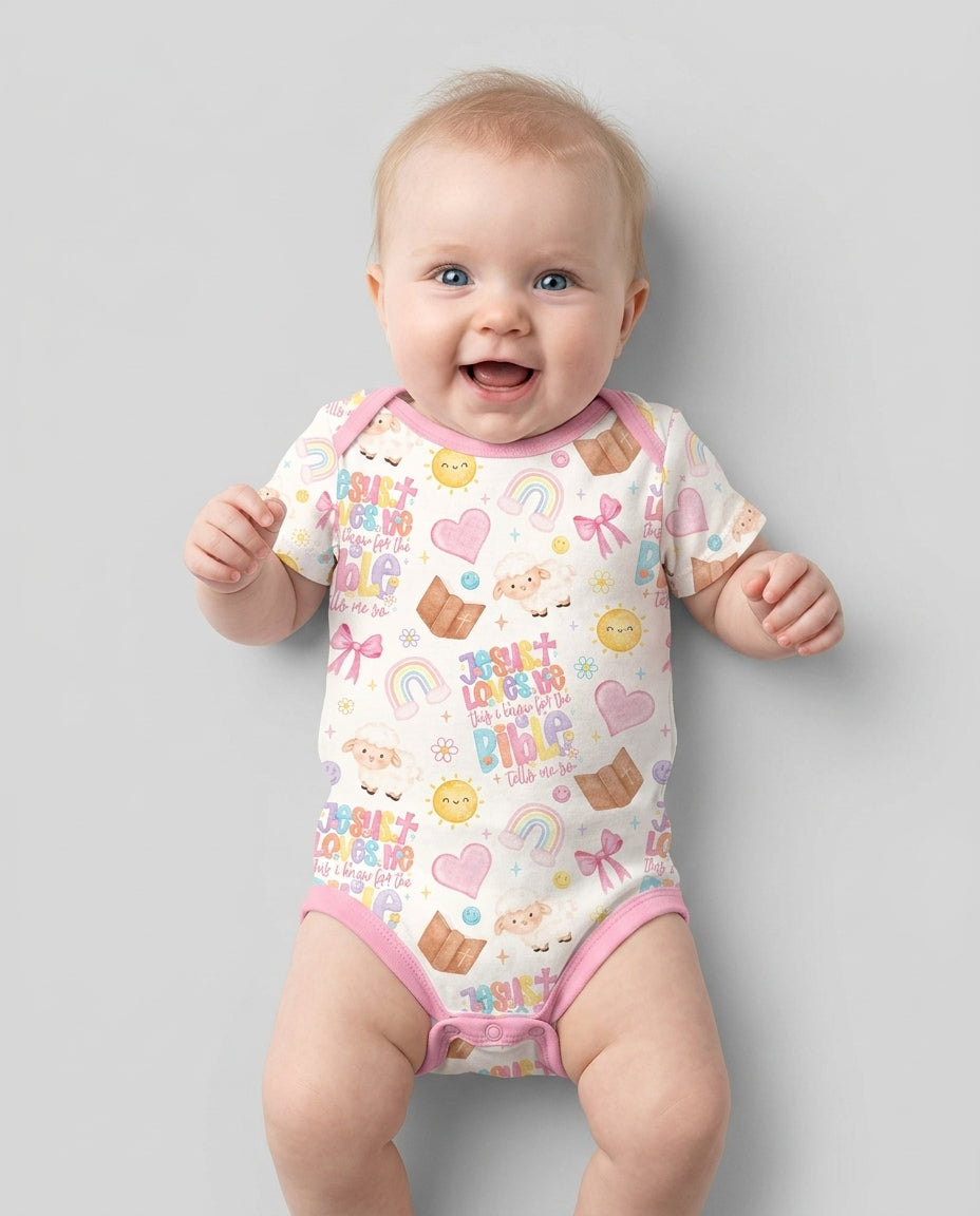 Jesus Loves Me This I Know Bamboo Bodysuit