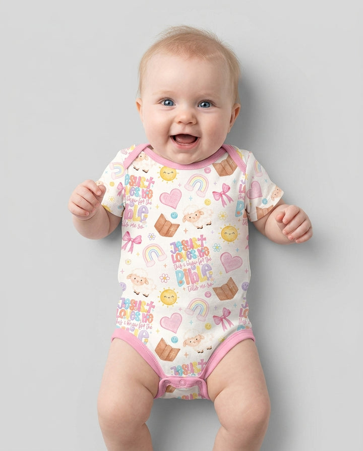 Jesus Loves Me This I Know Bamboo Bodysuit
