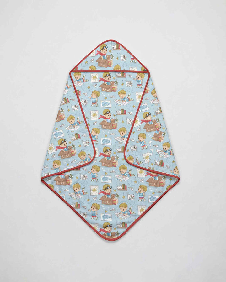 Tiny Explorer Tales Hooded Bamboo Towel Set