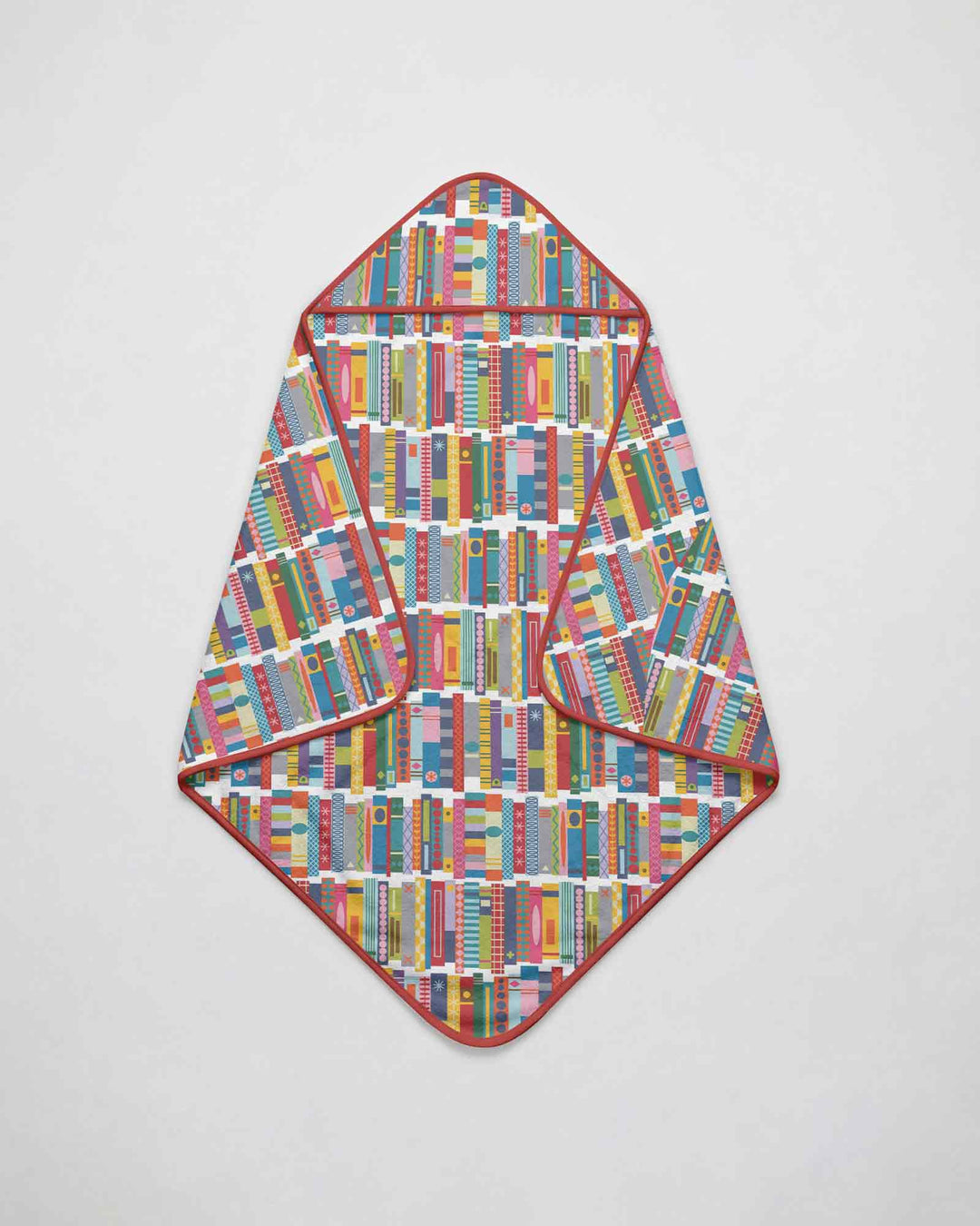 Rainbow Bookshelf Hooded Bamboo Towel Set
