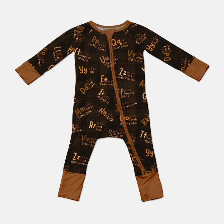 Black History Alphabet Bamboo Convertible Zippy