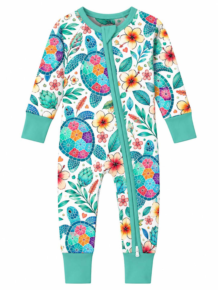 Tropical Mosaic Turtle Bamboo Convertible Zippy