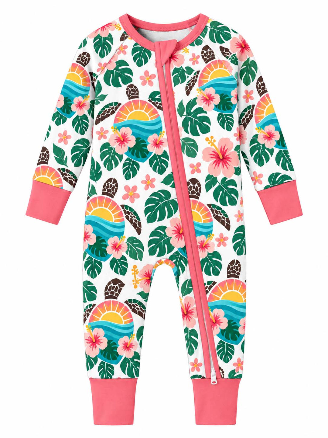 Tropical Turtle Sunset Bamboo Convertible Zippy