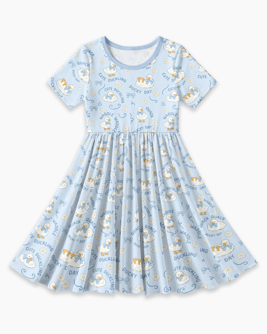 Happy Ducky Day Bamboo Twirl Dress